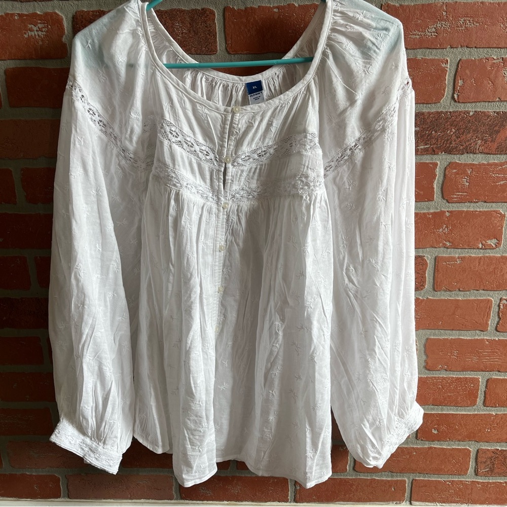 White old navy blouse
